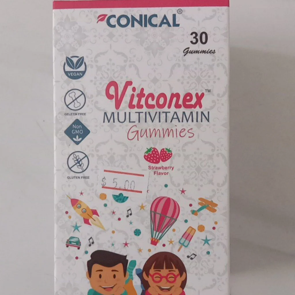 Vitconex Multivitamin Gummies — available at pharmacies in Cambodia on PharmKulen