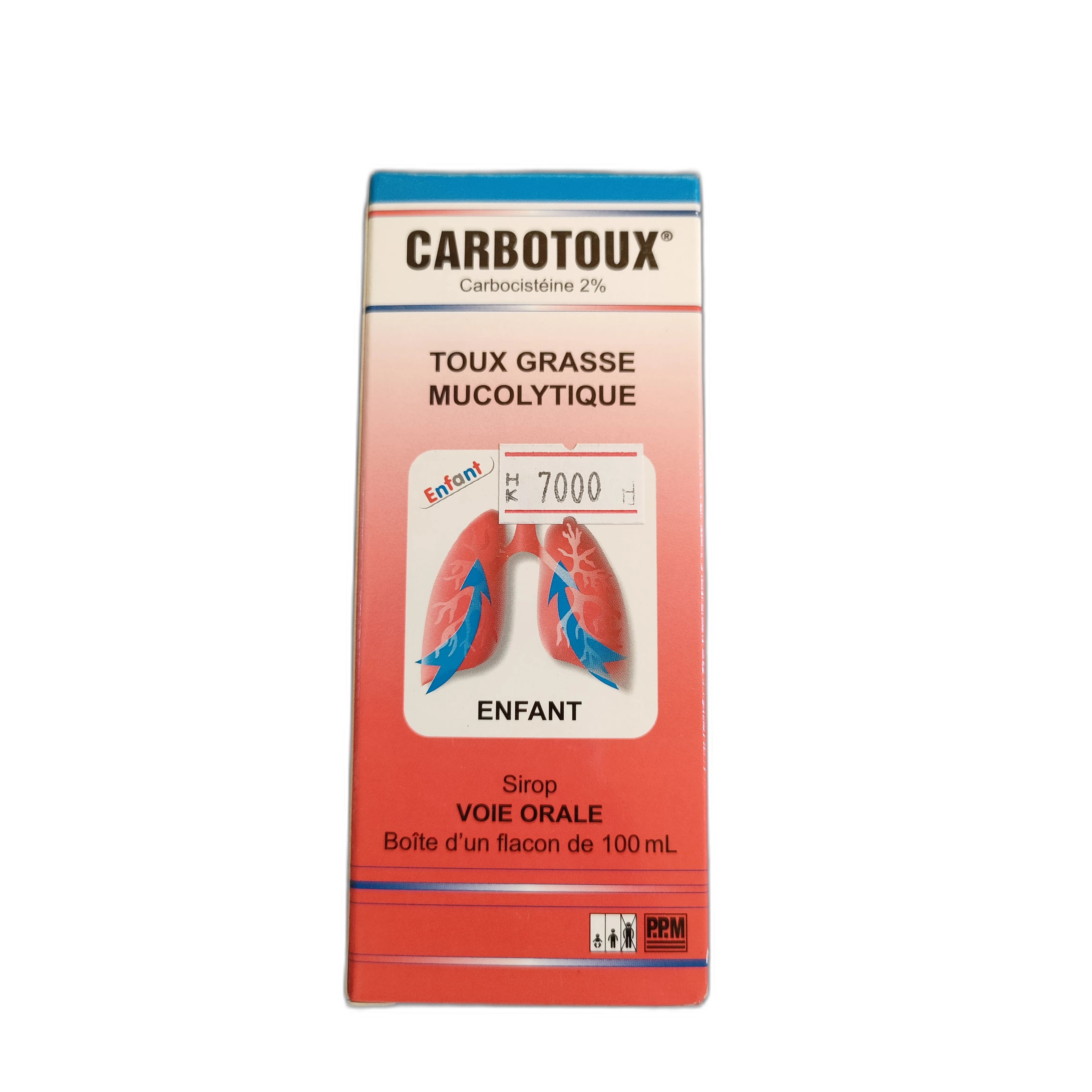Carbotoux Child — available at pharmacies in Cambodia on PharmKulen