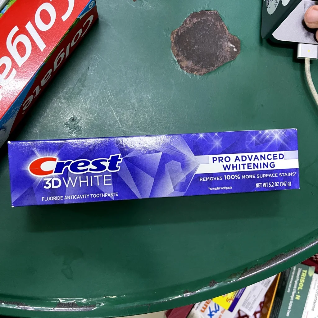 Crest 3D White — available at pharmacies in Cambodia on PharmKulen