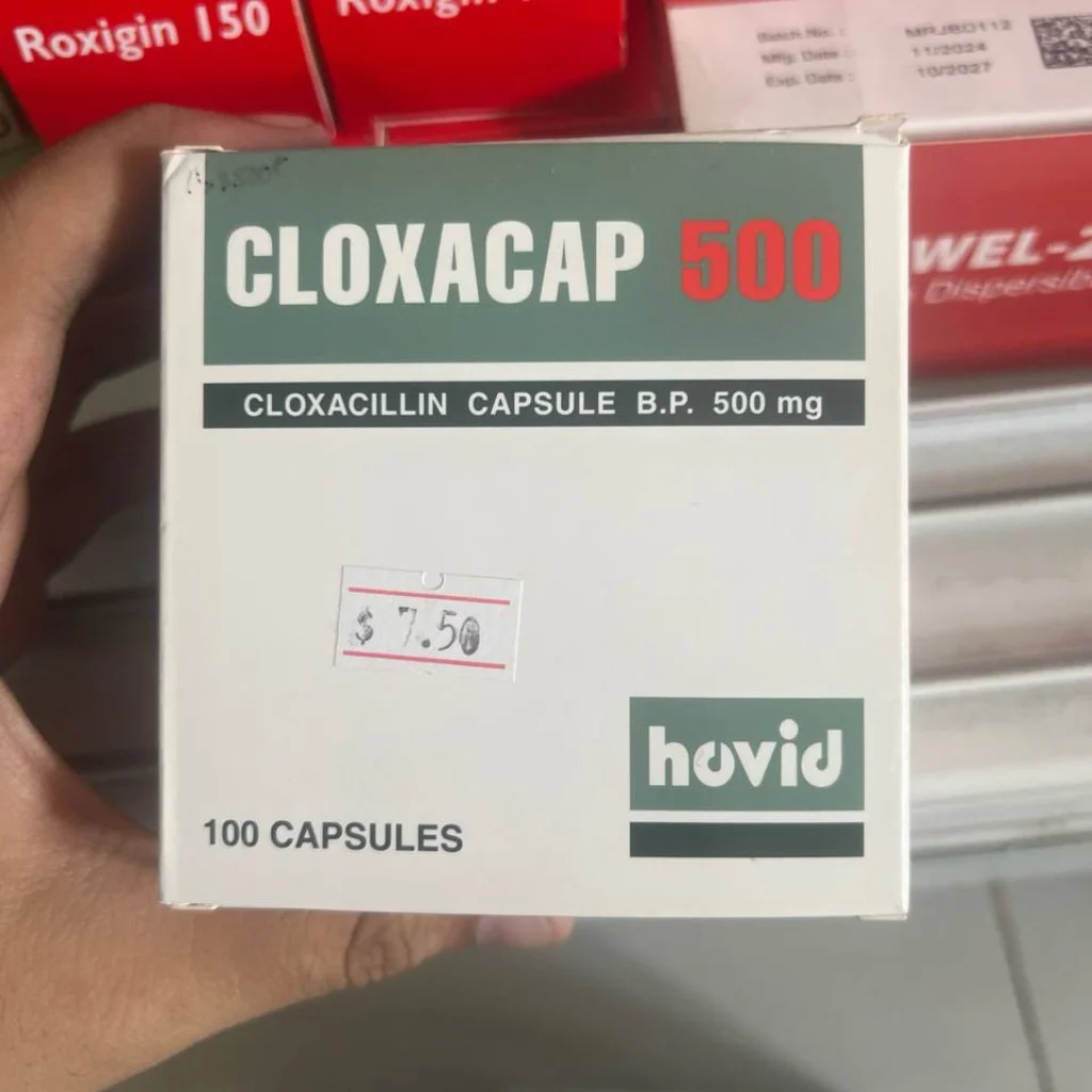 CLOXACAP 500 — available at pharmacies in Cambodia on PharmKulen
