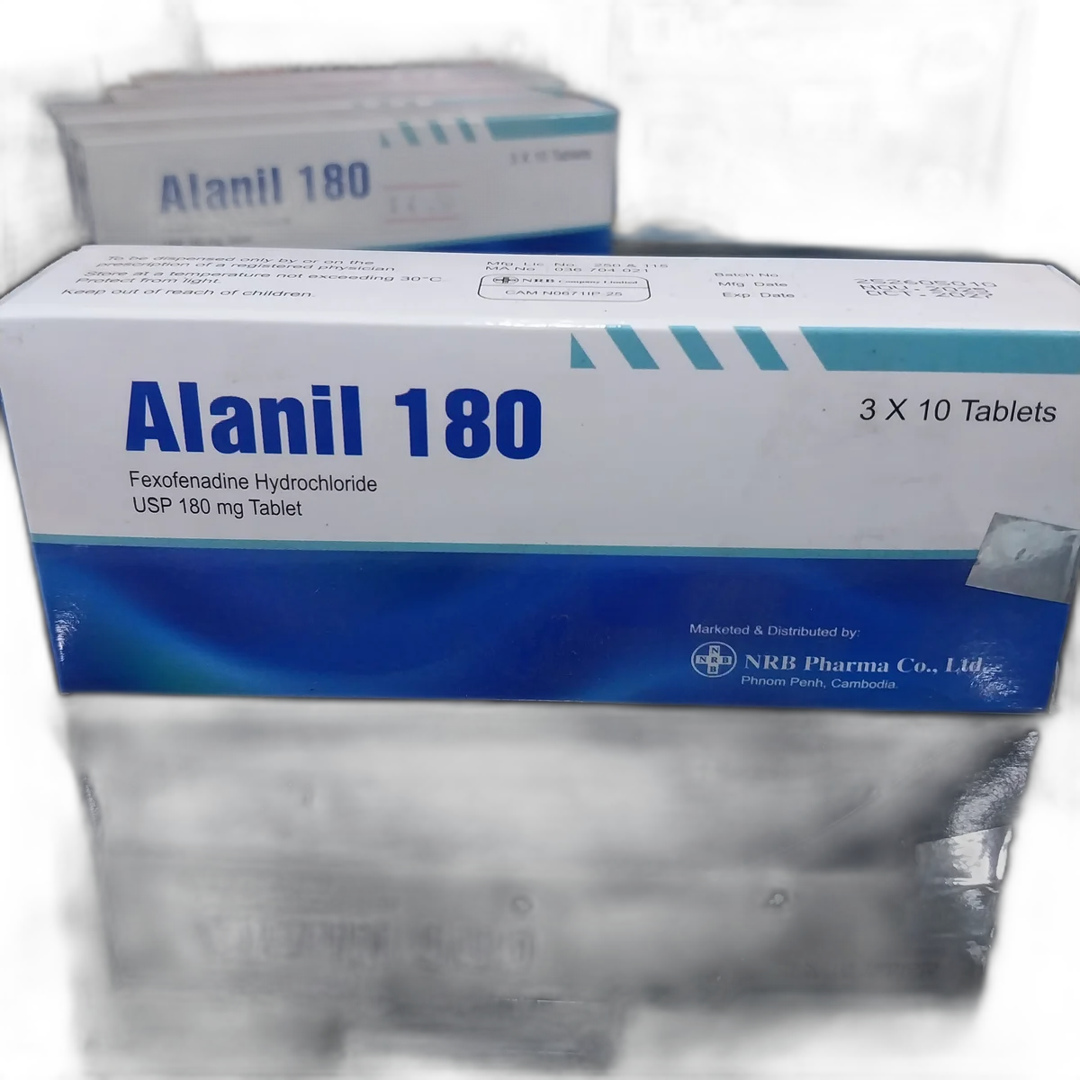 Alanil 180 — available at pharmacies in Cambodia on PharmKulen